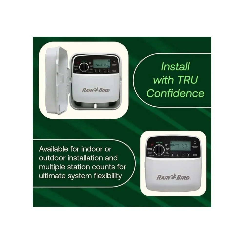 Rain Bird TRU4I 4 Station Indoor Irrigation Controller/Timer New in Open Box